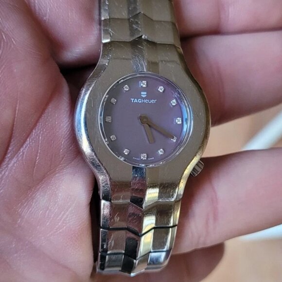 Tag Heuer WP131C.BA0751 Womens Alter Ego Series Watch Blue Pearl Diamonds Silver - Picture 2 of 16